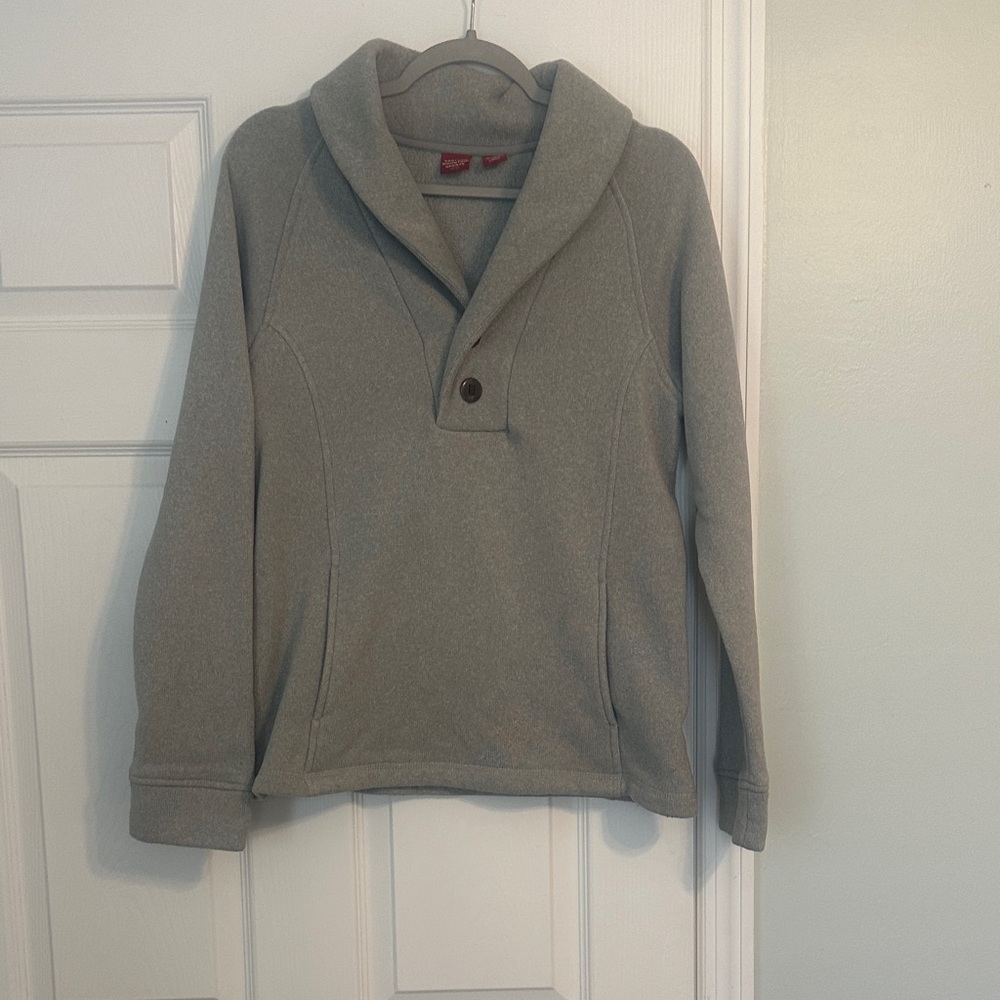 Eastern Mountain Sports Women's Gray Button-Up Sweater